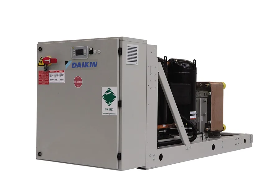 Daikin Verflüssigerloser Scroll-Kaltwassersatz Kaltwassersätze wassergekühlt, Produktfoto