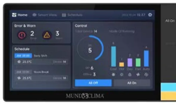 Mundoclima Steuerungen und Gateways MVD/HIDEN Innengeräte und Steuerung, Produktfoto